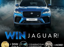 Win Jaguar F-Pace SVR + Gold