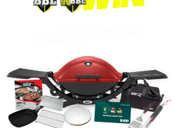 Win 1 of 10 Ultimate Weber prize packs including a BBQ