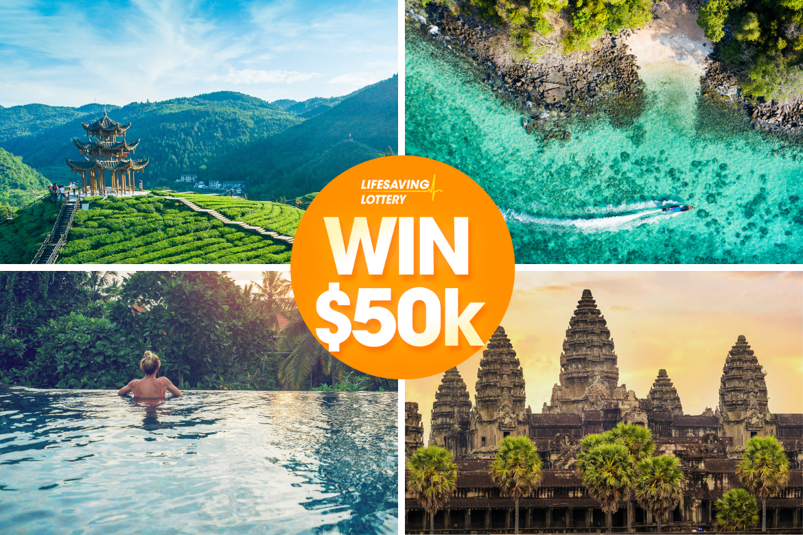 Win $50,000 cash and escape to paradise!