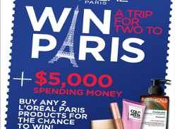 Win a Trip for Two to Paris + $5,000 spending money