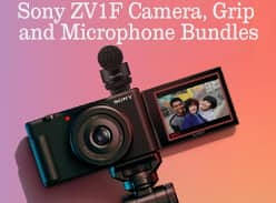 Win 1 of 3 Sony ZV1F Camera, Grip & Microphone Bundles