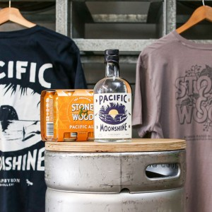 Win 1x 700ml Pacific Moonshine, 1x Case of Stone & Wood Pacific Ale, 2x Tee Shirt
