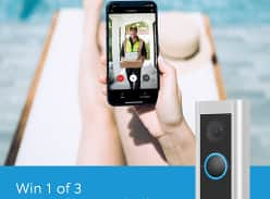 Win 1 of 3 Ring Video Doorbell Pro 2 with Plug-In Adapters!