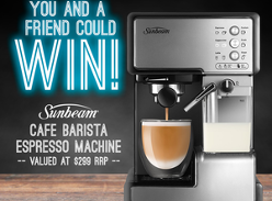 Win 1 of 2 Sunbeam Cafe Barista Espresso Machines