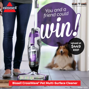 Win 1 of 2 Bissell CrossWave® Pet Multi-Surface Cleaner
