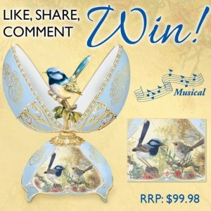 Win a Fairy Wren Fabergé-Inspired Music Box