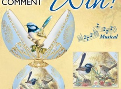 Win a Fairy Wren Fabergé-Inspired Music Box