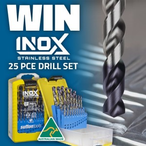 Win a 25 piece INOX Drill Set.