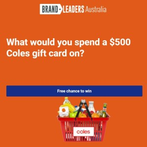 Win $500 Coles gift card!