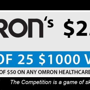 Win one of 25 $1000 Visa Gift Cards