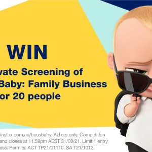 Win 1 of 2 private screening of The Boss Baby: Family Business movie for up to 20 guests and more.