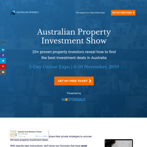 Free Pass to Australian Online Property Investment Show