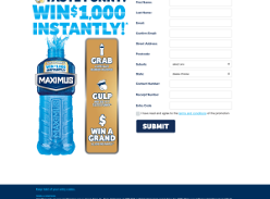 Instantly Win 1 of 50 Prizes of $1000 + a Case of Maximus