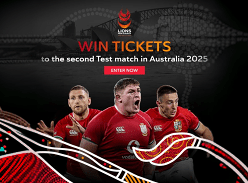 Win 2 Tickets to England V South Africa + Lions v Aus