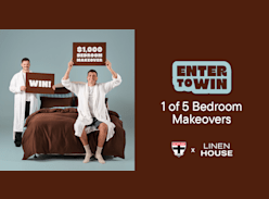 Win 1 of 5 $1,000 Bedroom Makeovers - Linen House + St Kilda Saints Football Club
