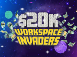 Win 1 of 4 $5,000 Cash Prizes in 20K Workspace Invaders - 7hofm