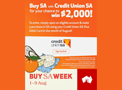 Win $2,000 - Credit Union SA