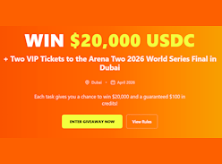 Win $20K USDC & 2 VIP Tickets to the Arena Two 2026 in Dubai