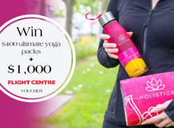 Win $1,000 Flight Centre Voucher and Twin Yoga Essentials Pack