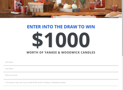 Win $1,000 worth of Candles