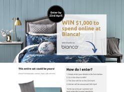 Win $1,000 worth of Luxury Bed Linen!