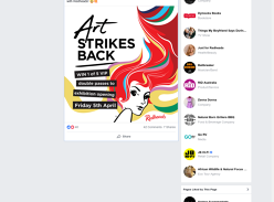 Win 1/5 DP to Redheads Art Strikes Back exhibition (5th April, Melbourne location)