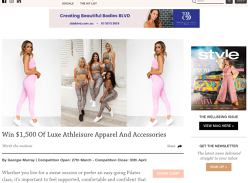 Win $1,500 of Luxe Athleisure Apparel & Accessories!
