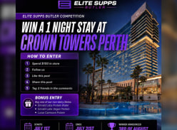 Win 1 Night Stay at Crown Towers Perth - Elite Supps Butler