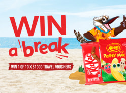 Win 1 of 10 $1K Travel Vouchers