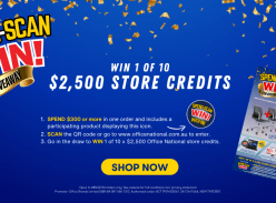 Win 1 of 10 $2,500 Store Voucher