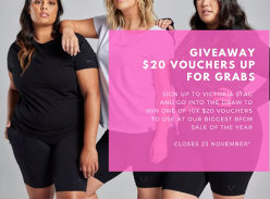 Win 1 of 10 $20 Vouchers