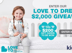 Win 1 of 10 $200 Love to Dream Vouchers