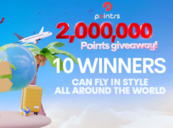 Win 1 of 10 200K Points with Pointr