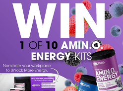 Win 1 of 10 Amino Energy Office Kits for Your Workplace