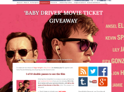 Win 1 of 10 Baby Driver double passes