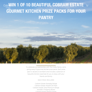 Win 1 of 10 Beautiful Cobram Estate Gourmet Kitchen Prize Packs