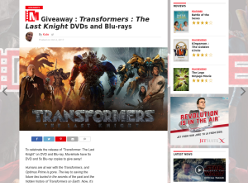 Win 1 of 10 Copies of “Transformer: The Last Knight” on DVD and Blu-ray