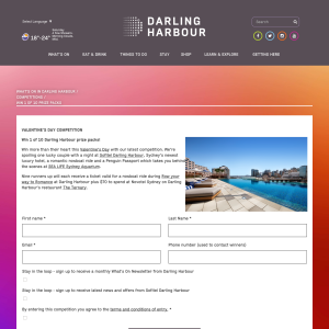 Win 1 of 10 Darling Harbour prize packs
