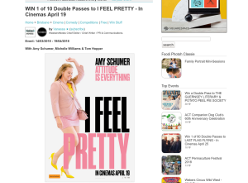Win 1 of 10 Double Passes to I Feel Pretty