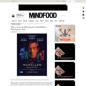 Win 1 of 10 double passes to McKellen: Playing the Part
