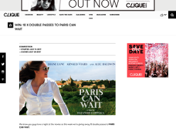 WIN: 1 of 10 DOUBLE PASSES TO PARIS CAN WAIT