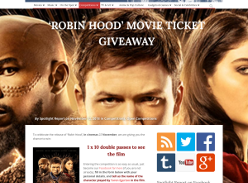 Win 1 of 10 double passes to see Robin Hood