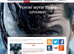 Win 1 of 10 double passes to see Venom