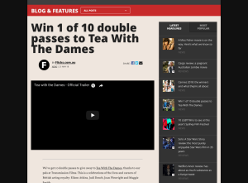 Win 1 of 10 double passes to Tea With The Dames
