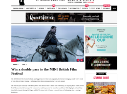 Win 1 of 10 Double Passes to The MINI British Film Festival