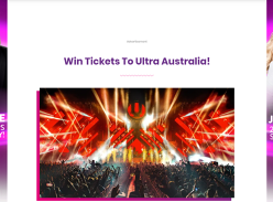 Win 1 of 10 Double Passes to Ultra Australia Music Festival