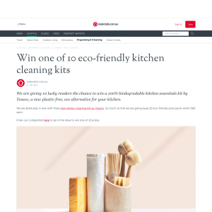Win 1 of 10 Eco-Friendly Kitchen Cleaning Kits