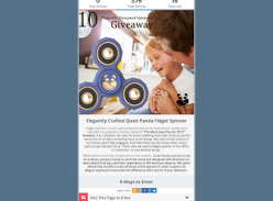 Win 1 of 10 elegantly crafted 'Fidget Spinners'!