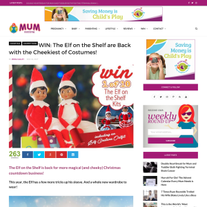 Win 1 of 10 Elf on the Shelf Prize Packs