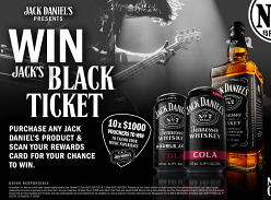Win 1 of 10 Jack's Black Tickets